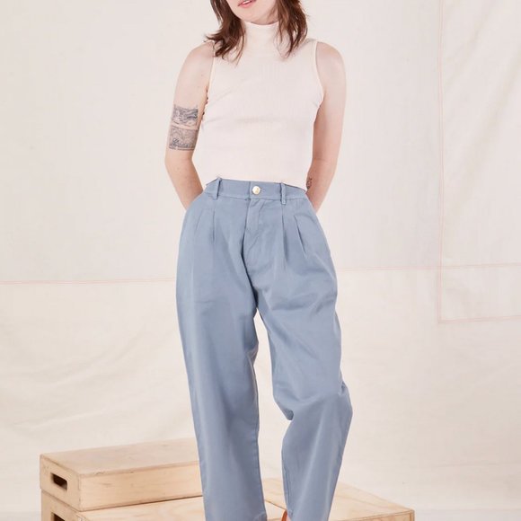 Organic Trousers - Periwinkle (Gently Used) - Picture 2 of 3